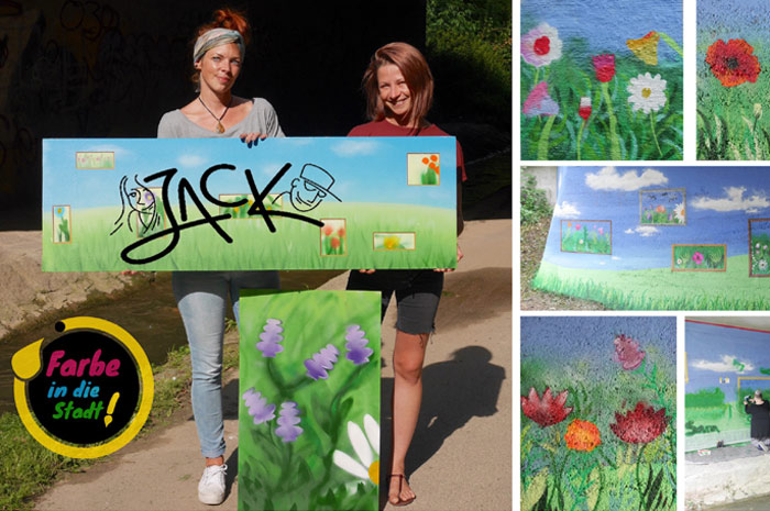 „Farbe in die Stadt“ :: Sie sehen Impressionen zum Street Art Projekt der Redaktion Freistunde und dem Kreativ-Kollektiv ...