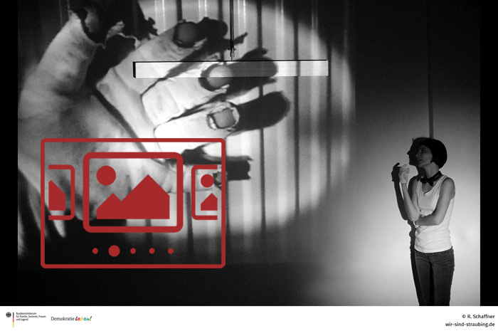 Sie sehen Impressionen aus unserer Veranstaltung 'Experimentelles Theater Günzburg mit dem Stück „ZÜNDELN – oder Josef M. und Seinesgleichen“' ...