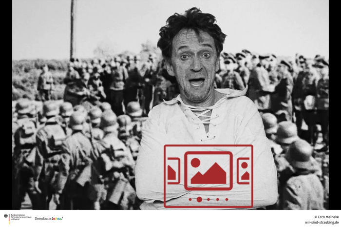 Das slideshow-Fenster mit Szenen-Bildern aus dem Trailer zum neuen Musik-Video „Pastinaken-Polka“ von Ecco Meineke anzeigen ...