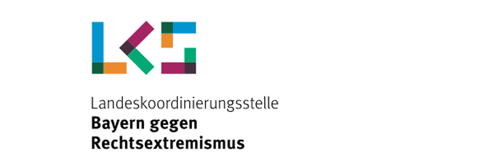 Das Logo der Landeskoordinierungsstelle Bayern gegen Rechtsextremismus.